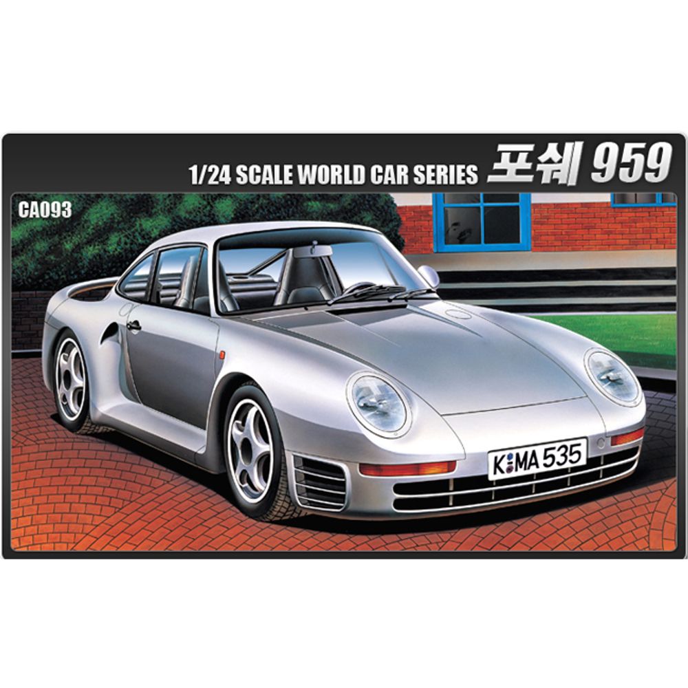 1-24 Porsche 959 1P Car Assembly Plastic Model Model Toy_KROWNjA13218
