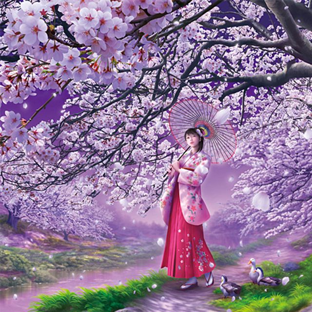 Jigsaw Puzzle - 300 pieces Sakura's Wind_KROWNjA11999