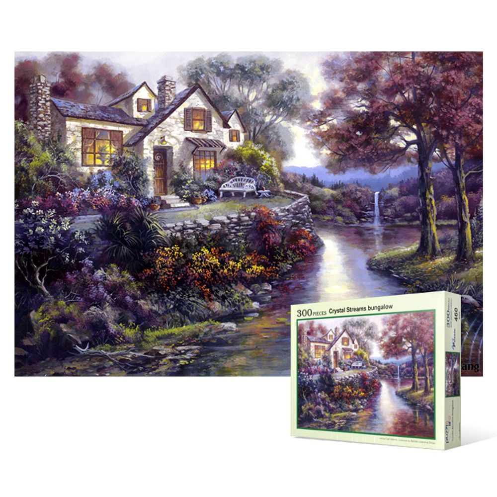 300-piece jigsaw puzzle - Bungalow by a clear stream_KROWNjA06194