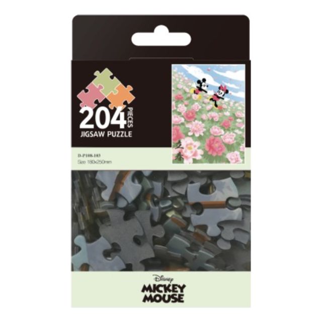 D-P204-101 204 Piece Fancy Puzzle Mickey Minnie Spring_KROWNjA05788