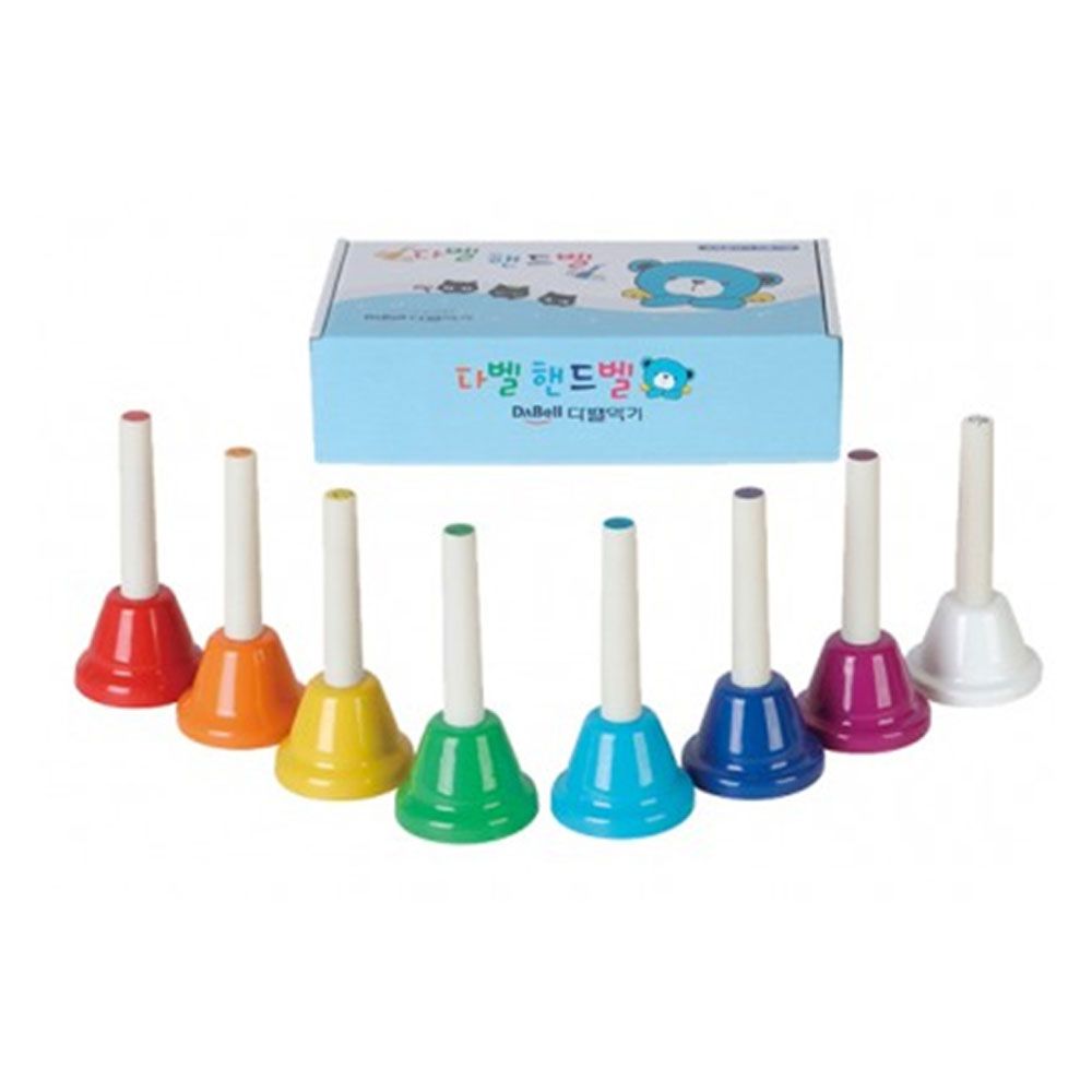 Dabell Mini Handbell 8-note Toddler Children's Musical Instrument Playing Touchbell_KROWNjA04719