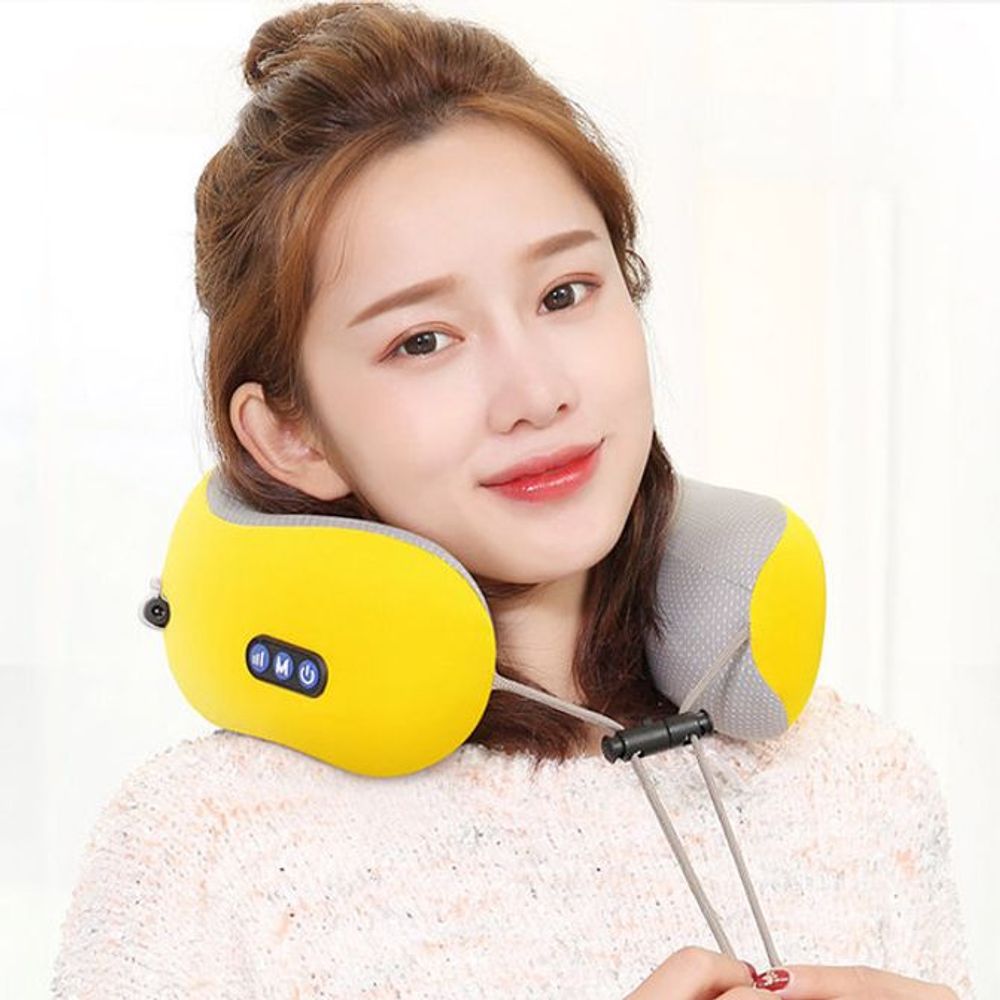 Kkuk Kyu Massager Yellow Neck Shoulder Massager Portable Massager_KROWNiC25019