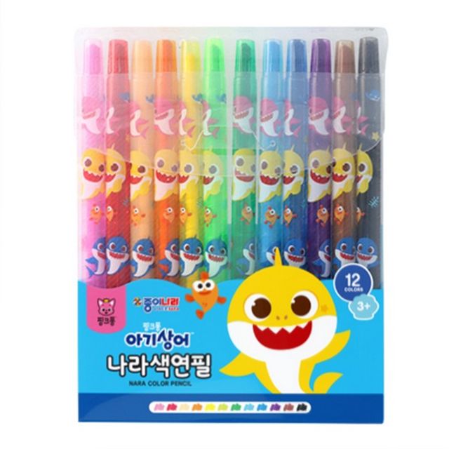 Pinkfong Country Color Pencil 12 Colors Paper Country_KROWNiC04636