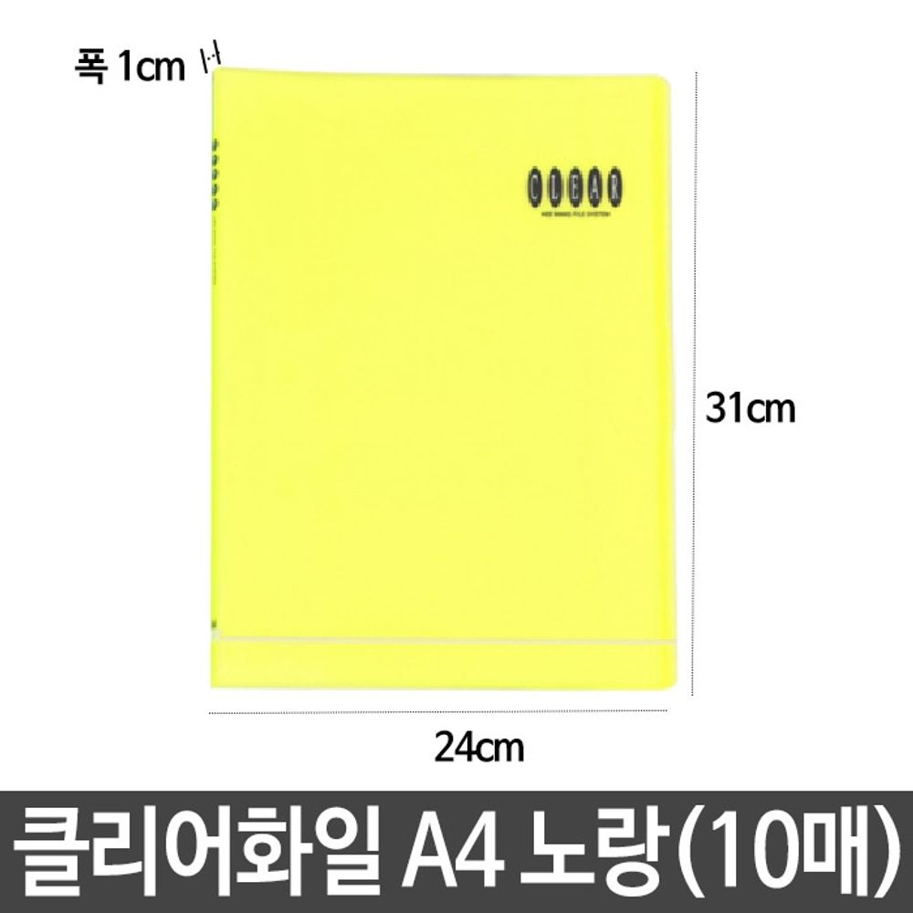 PP translucent clear file A4 fixed type 10 sheets_KROWNiB92291