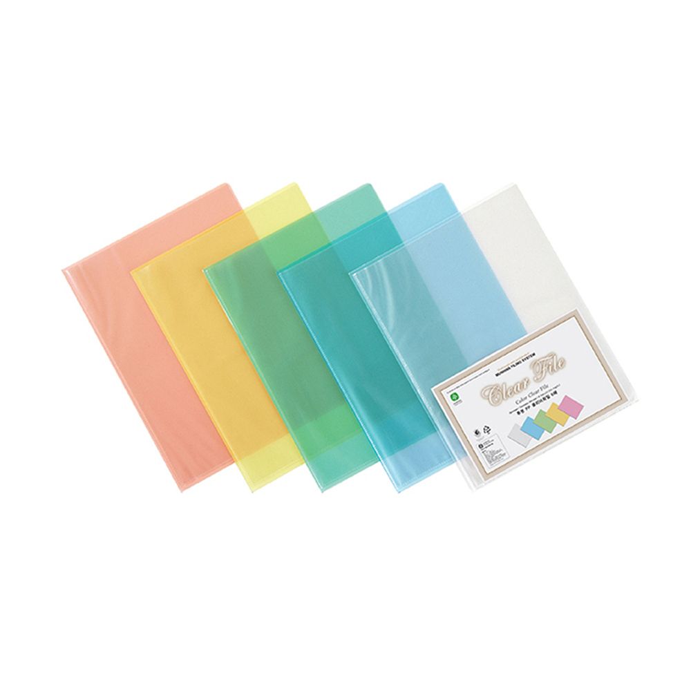 Culture ultrasonic adhesive PP transparent clear file 6 sheets A4_KROWNiB95984