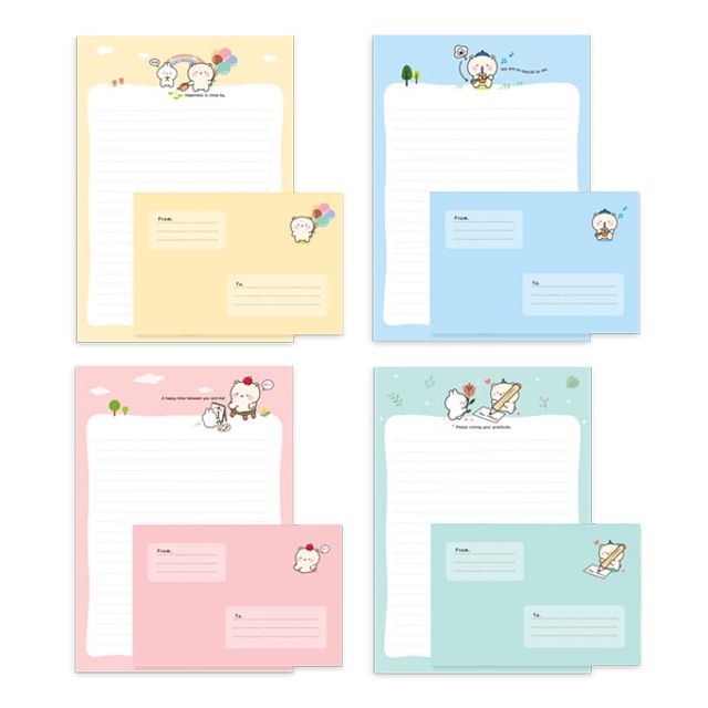 1000 Sweetie Stationery Set 2315 Design Stationery Letter Card_KROWNiB29203