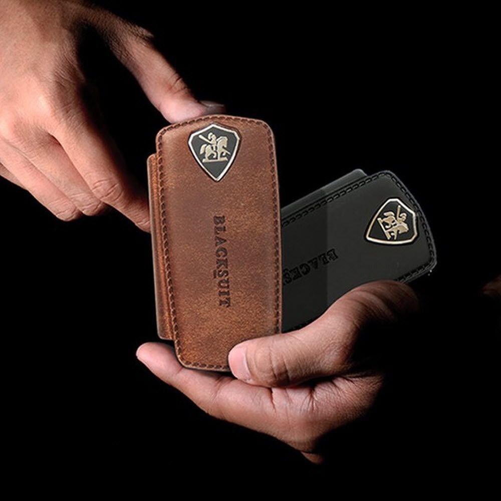 Premium vehicle accessories car key leather case_KROWNiA95512