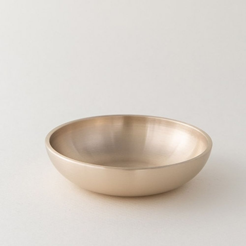 Lee Tae-seok Workshop Yugi Bangjja Yugi(bronzeware) Round Cupboard Small 10cm Brass Bowl_KROWNiA16138