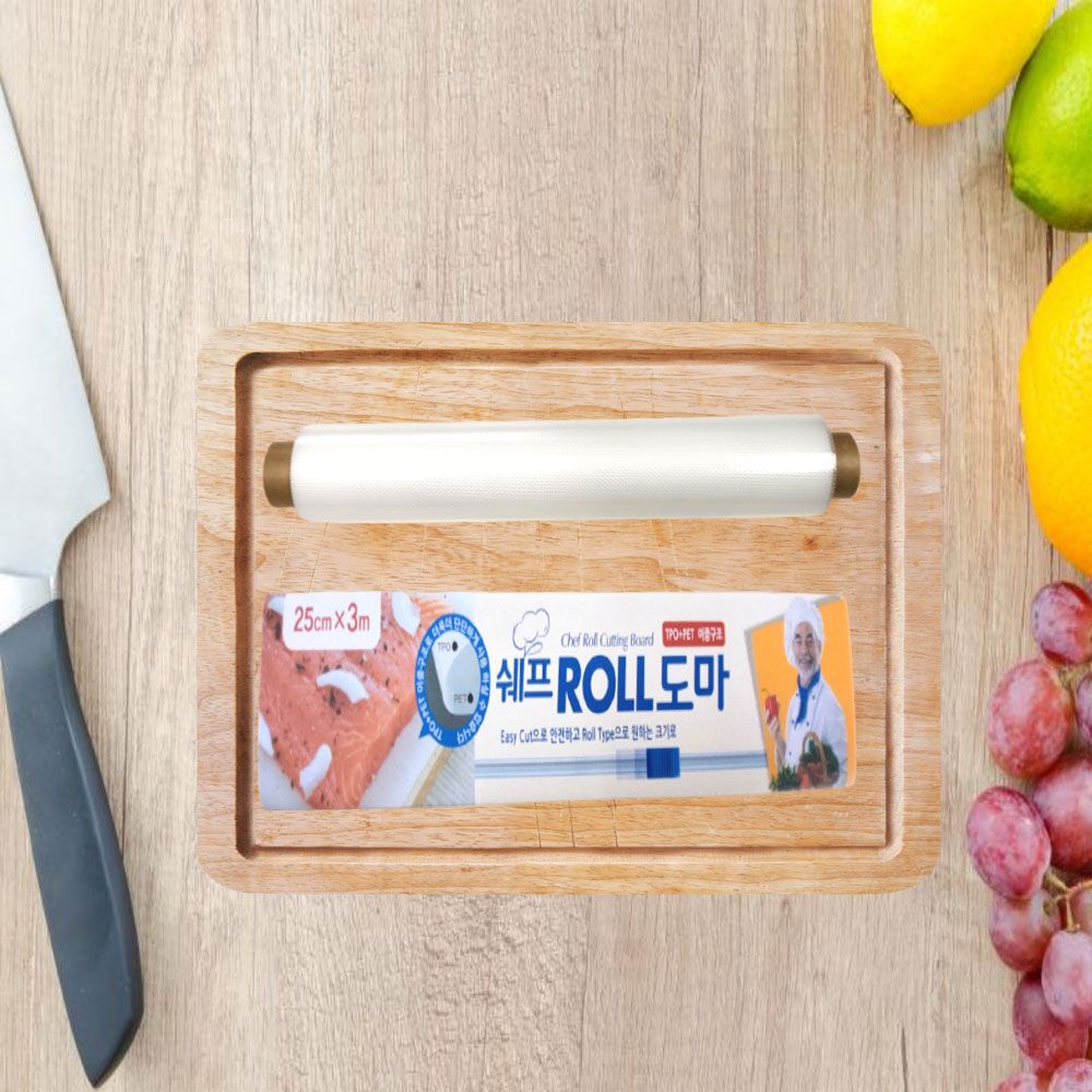 Portable camping chef roll cutting board simple cutting board 25cm x 3m_KROWNiA02333