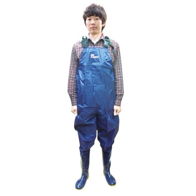 Multipurpose work oxford chest boots dark overalls boots_KROWNhA07078