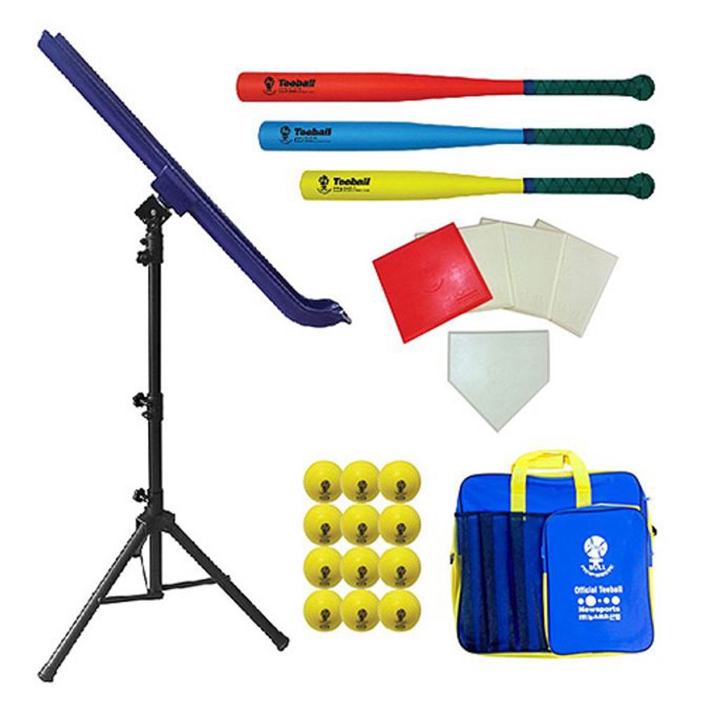 New Sports Rolling Tee Ball Set Bat Ball Baseball Sports Base_KROWNhA02347
