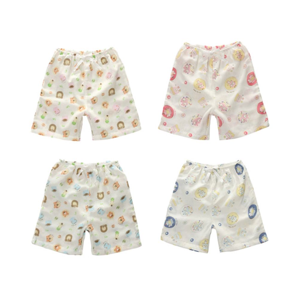 2 types of gauze pants, 1 baby shorts, baby shorts, summer children's shorts, children's shorts_KROWNfA22221