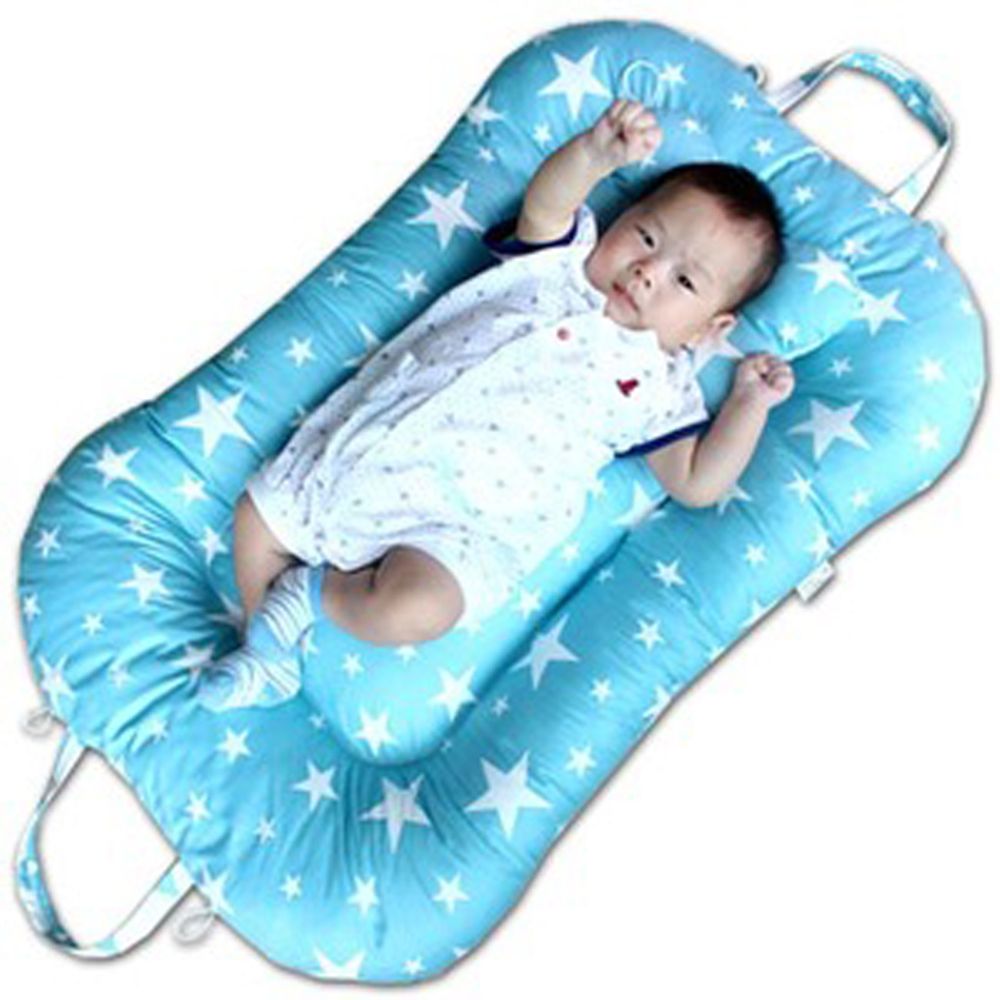 Soft peanut bed portable boat bed Nordic Blue Star_KROWNfA02976