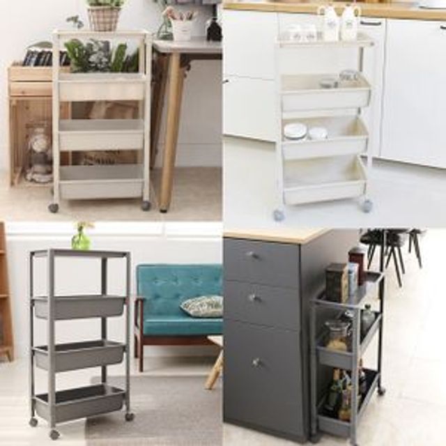 Ecocohome trolley gap shelf 3-stage 4-stage_KROWNeA57574