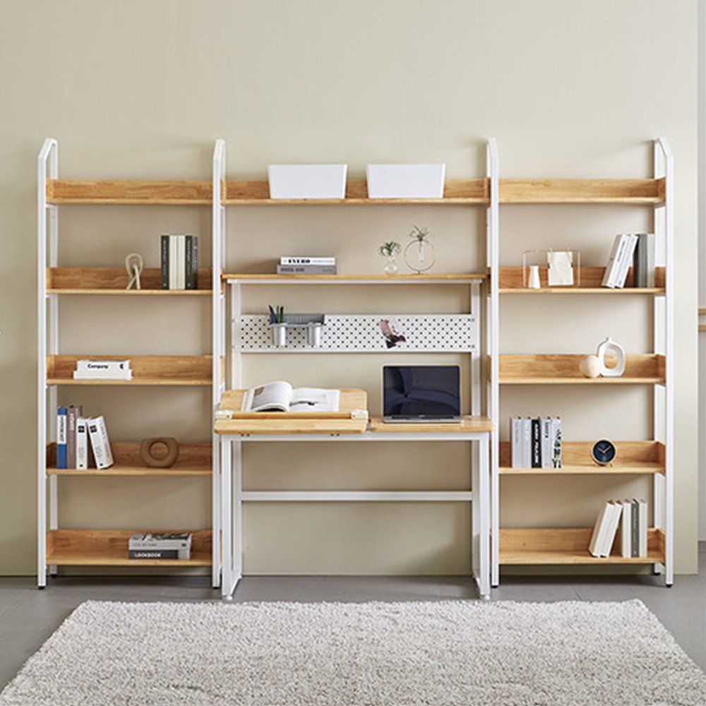 D44 wooden desk bookshelf full set SH7230_KROWNeA52229