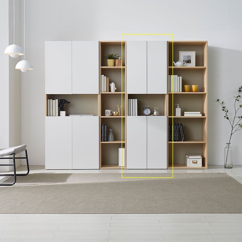 Furniture Home Double door storage cabinet 600 shelf niche storage storage shelf_KROWNeA47759