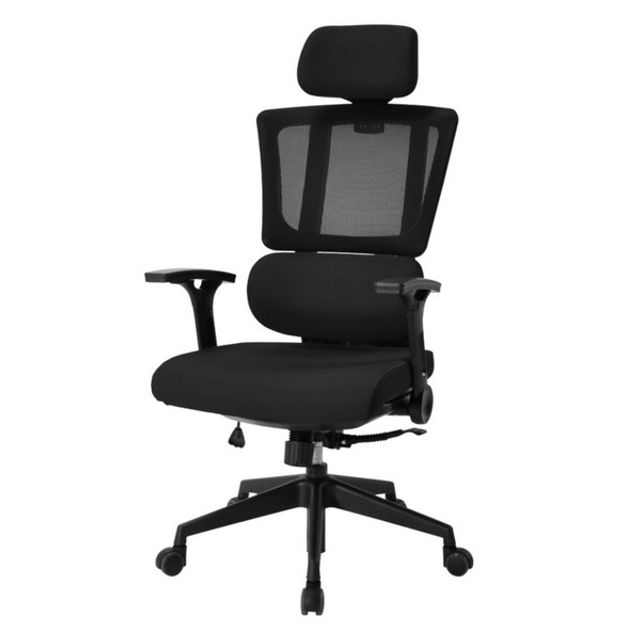 Office chair Craps black frame 670X670X1140-1240_KROWNeA24563