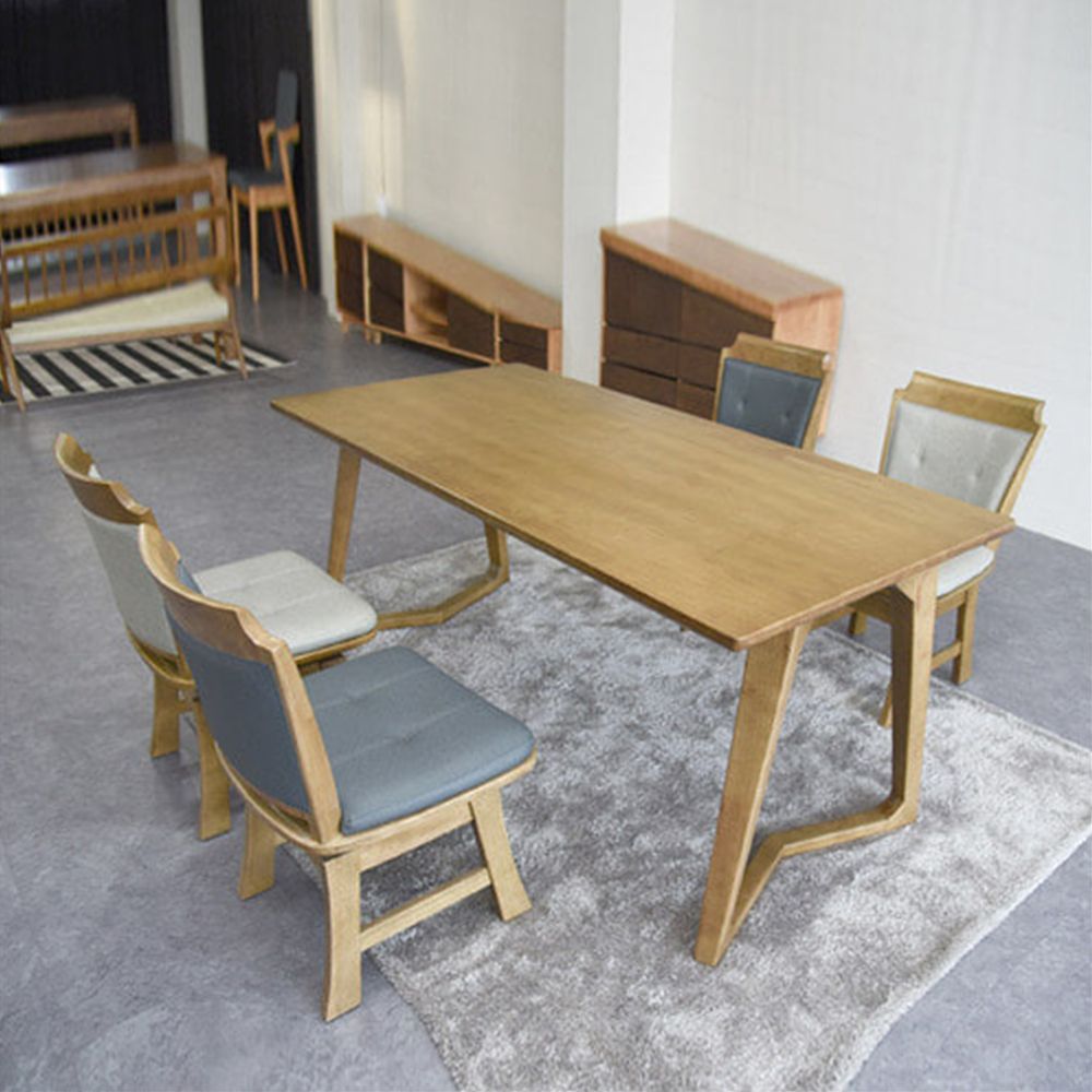 D44 Malley 4-person wooden dining table set chair type SH4116_KROWNeA16282