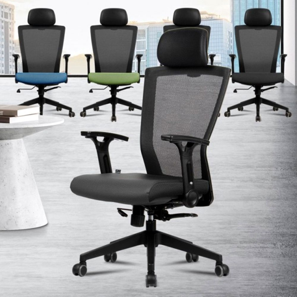 Mesh padded desk d9 computer chair middle station president computer_KROWNeA11729