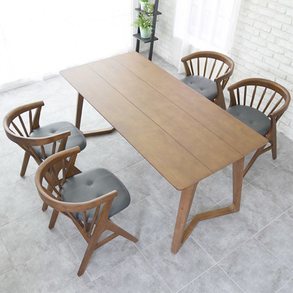 D44 Prince 4-person wooden dining table set chair type SH4126_KROWNeA01478