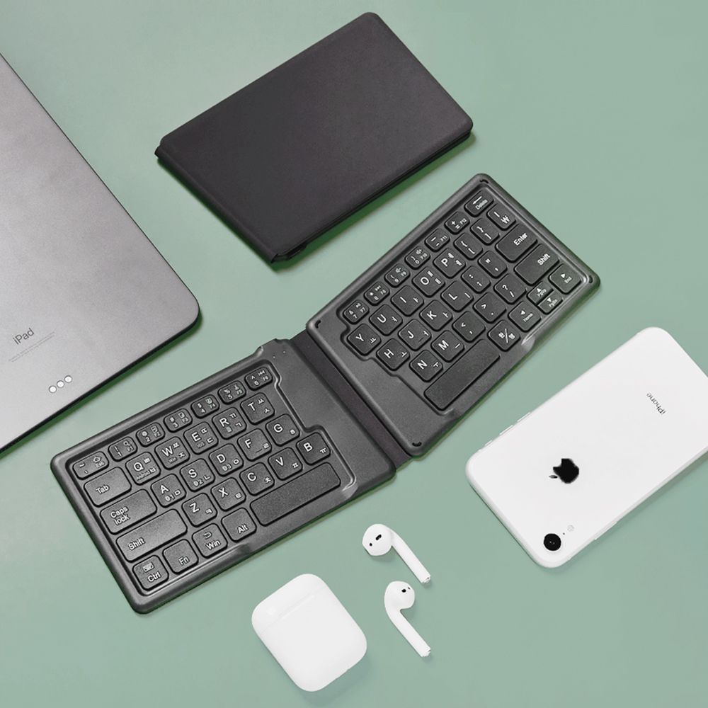 (Trentit) 2-stage foldable wireless Bluetooth keyboard JTK-188_KROWNdA73450