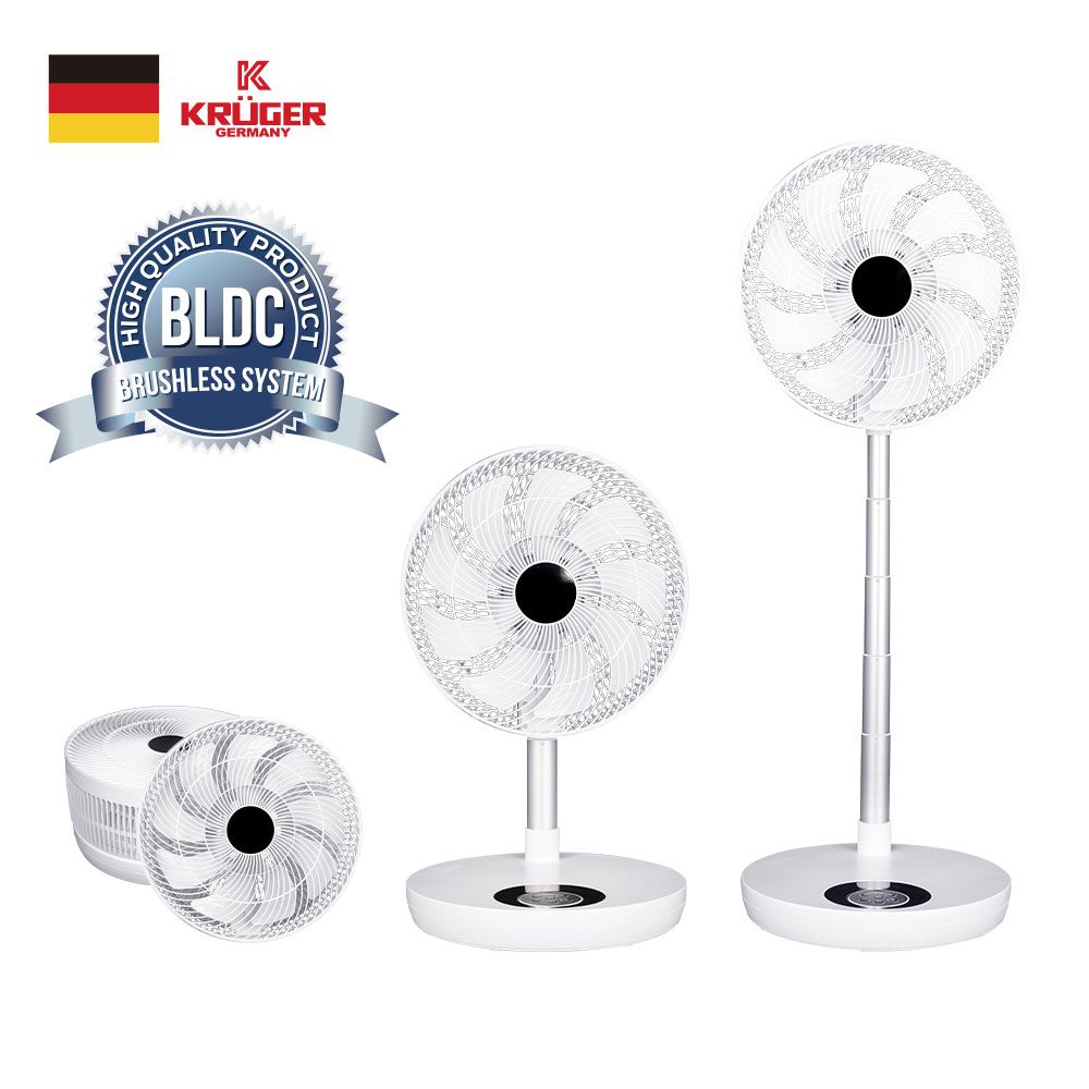 Kruger 13-inch clamshell BLDC remote control fan_KROWNdA72027
