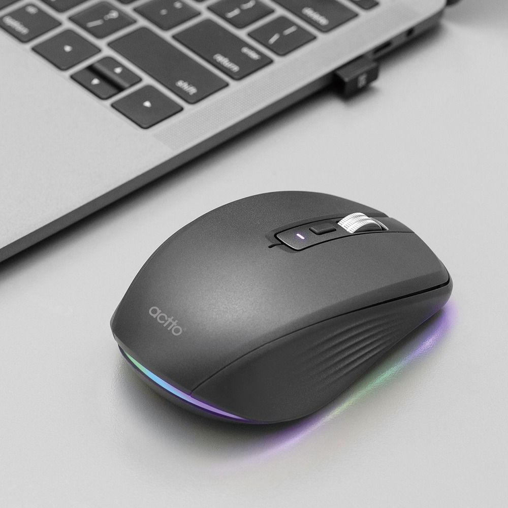 Tender Rechargeable Bluetooth Wireless Optical Mouse BTM-14 Black_KROWNdA62589