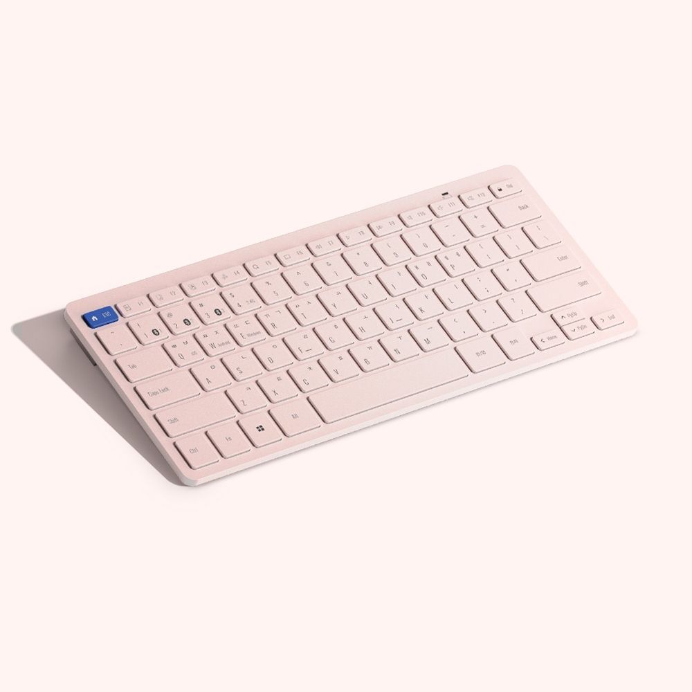 Chic Bluetooth wireless keyboard (key skin) BTK-12 pink_KROWNdA61988