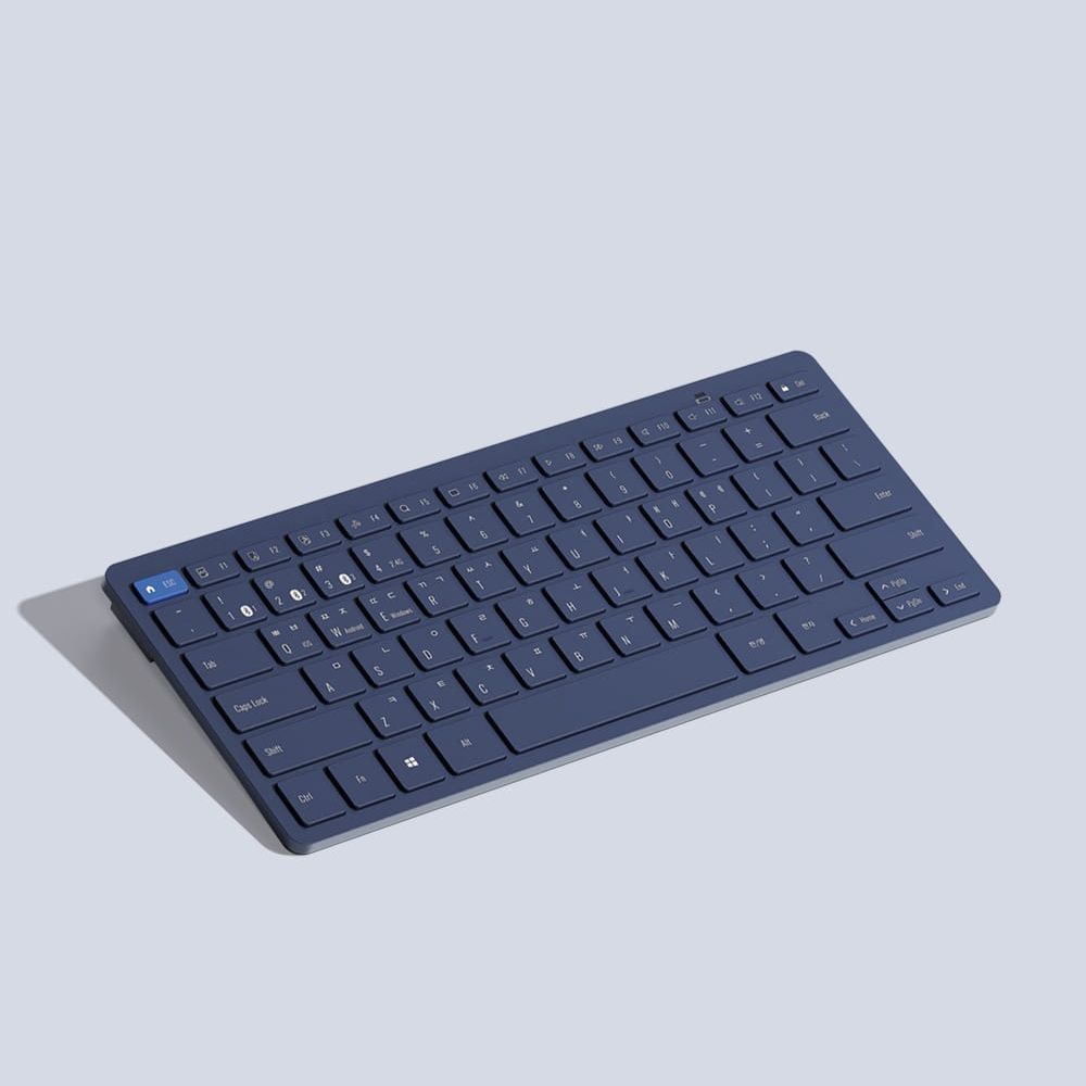 Chic Bluetooth wireless keyboard (key skin) BTK12 Navy_KROWNdA61989