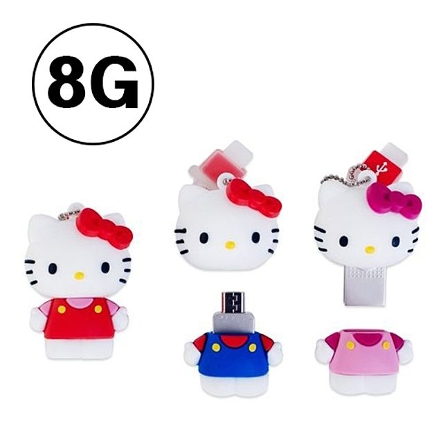 Hello Kitty 3D Figure OTG USB8G_KROWNdA48435