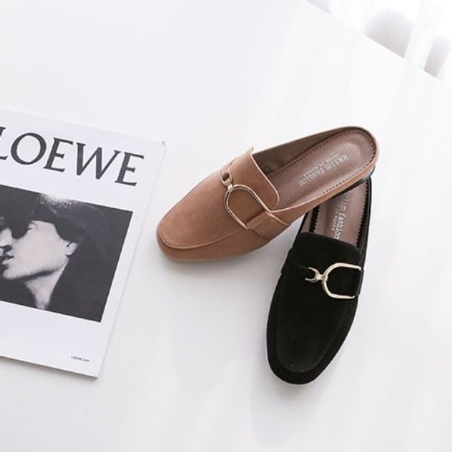 Recommended women's gold suede bloafers and women's shoes_KROWNbA29417