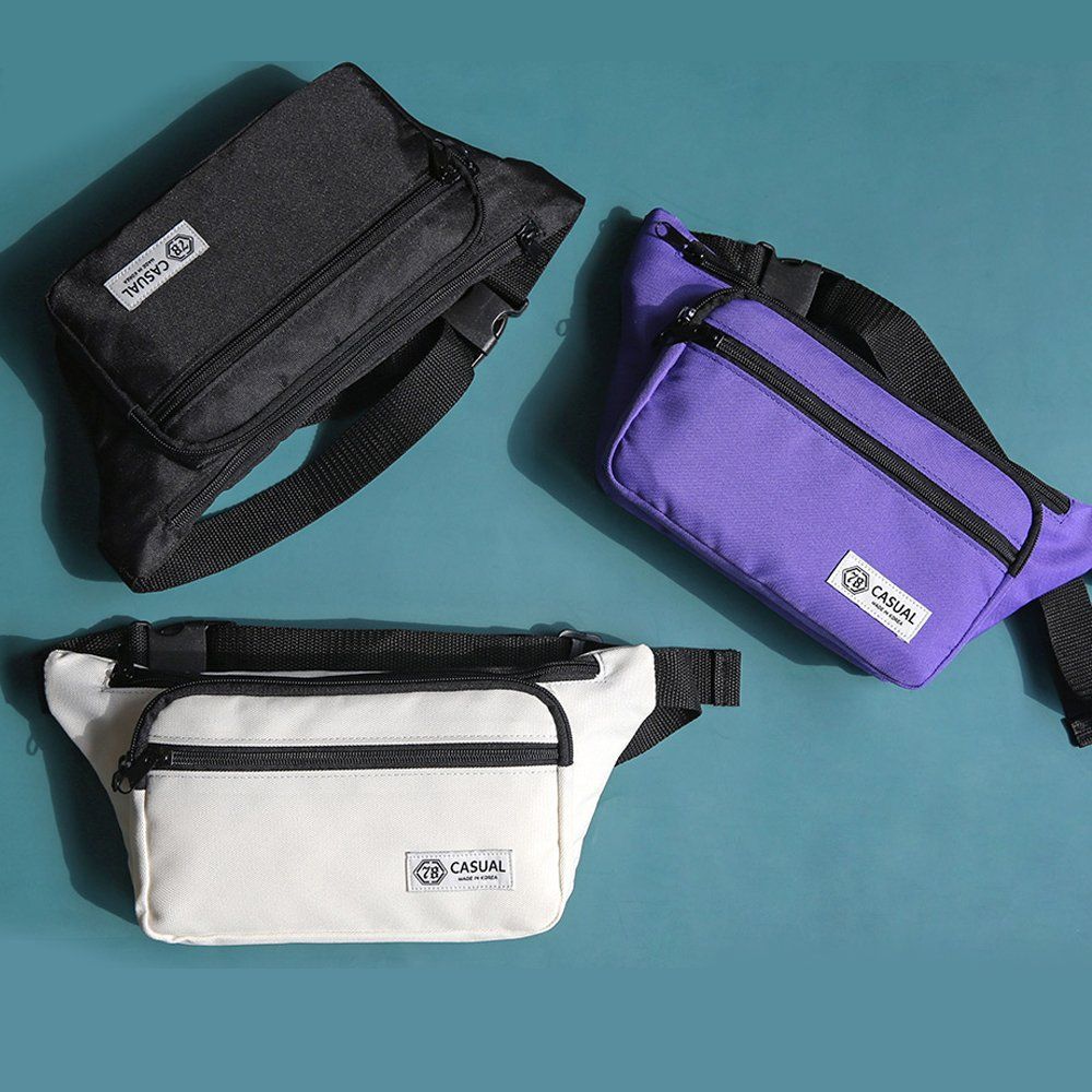 Basic design comfortable hip bag waist bag for going out_KROWNbA20112