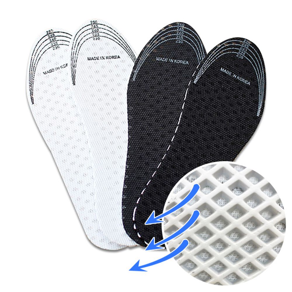 Foot odor prevention honeycomb breathable insole for men and women_KROWNbA12976