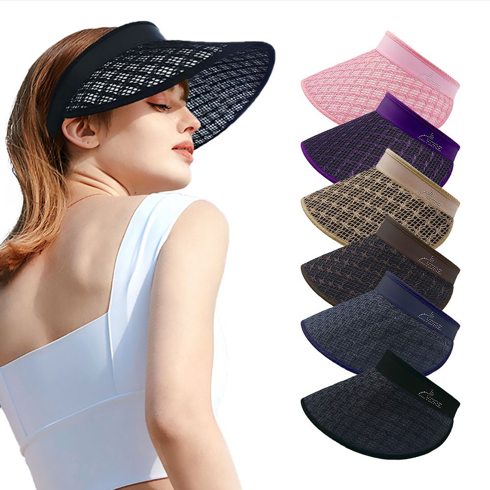 Women's Domestic Foldable Sun Cap / Summer UV Hat CVO_KROWNbA12684