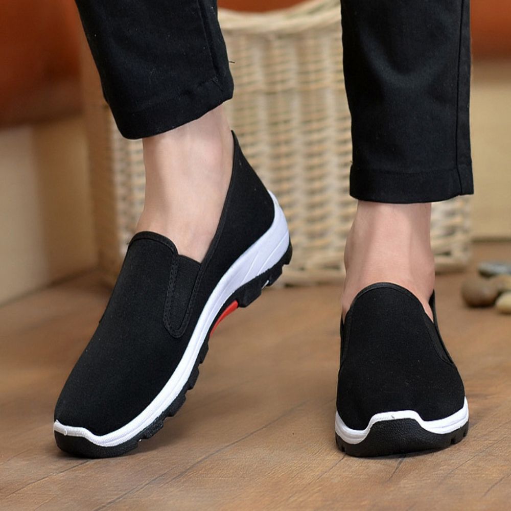 Men's Knitted Sneakers Shoes Men's Casual Slip-On Sneakers_KROWNbA08286