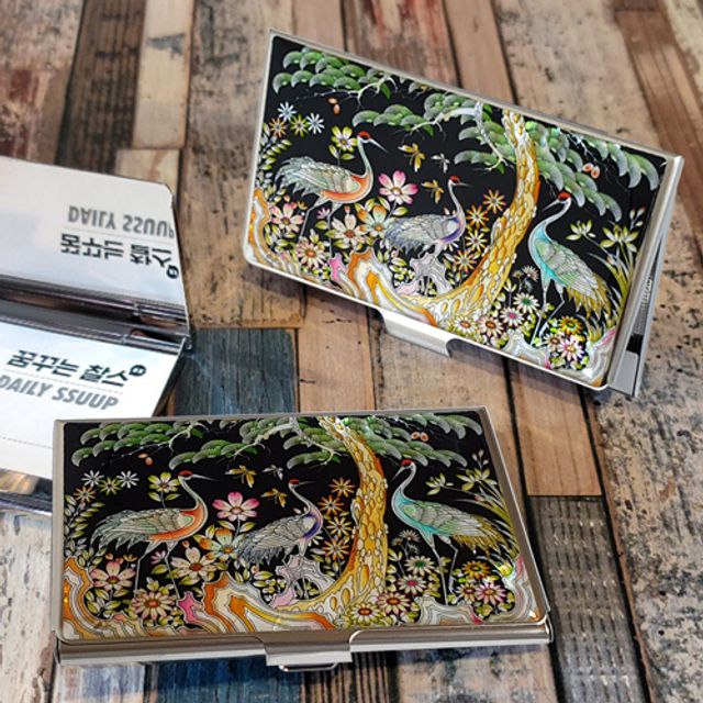 Biolab Sijo Dancheong mother-of-pearl business card case crafts for traditional gifts_KROWNbA03100