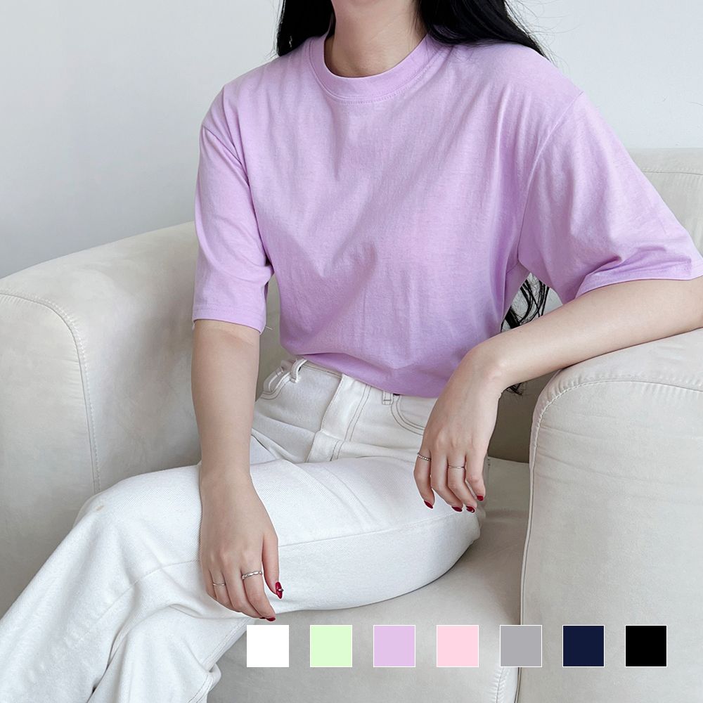 C& Basic Short Sleeve T-Shirt SD-200451A_KROWNaA43269
