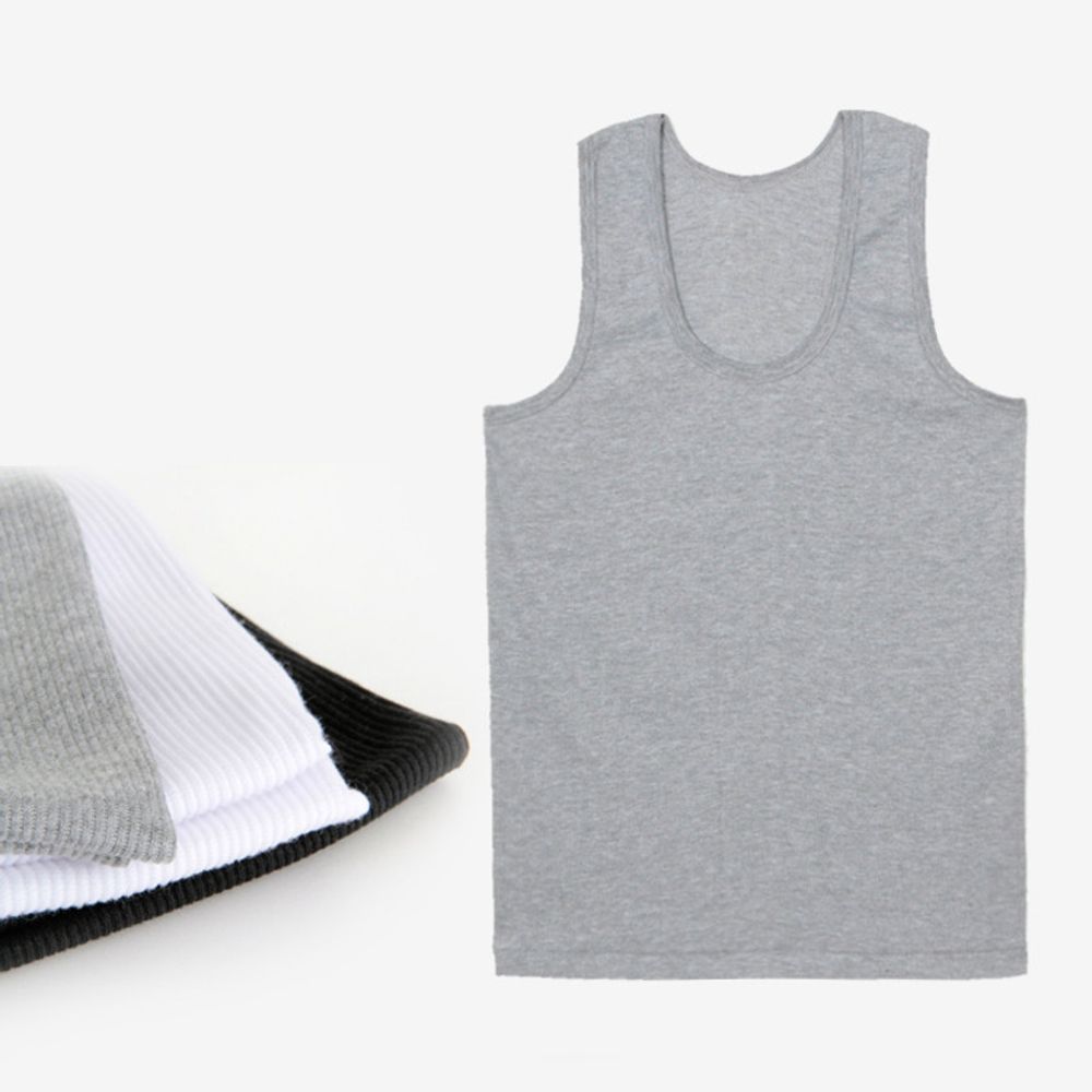 3-color basic plain golden tank top_KROWNaA37803