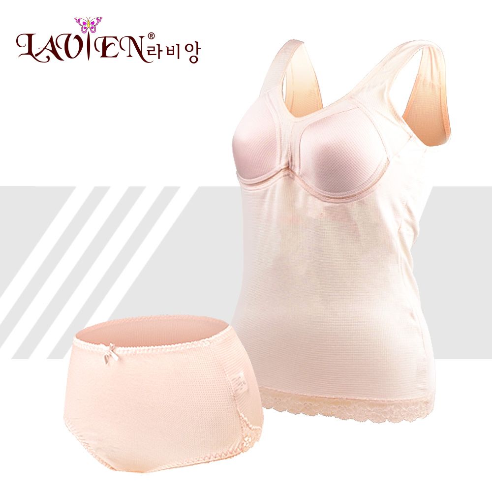 Ingyeon Cool Mesh Mold Bra Running No-Line Panties Set_KROWNaA40687