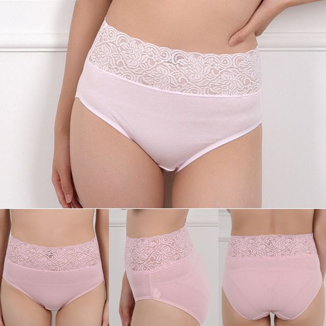 (Joeun) High waist lace color maxi women’s panties_KROWNaA37298