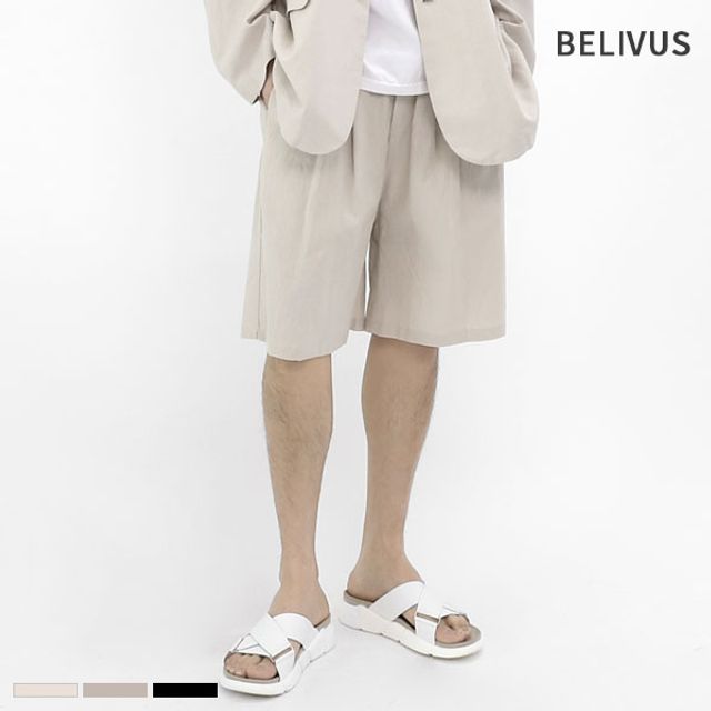 Believers Men's Shorts BWWP012 Summer Linen Pants_KROWNaA16735