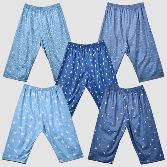 Thin and light Asa cotton men's 8-quarter pajamas 0028fd_KROWNaA17662