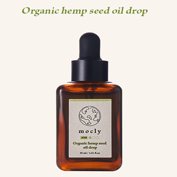 Organic hemp seed Oil Drop 30ml, All ingredients: Certified organic hemp seed oil (100%), Deep moisturizing and smooth texture KRMOCcA00005