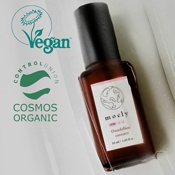 Dandelion essence 55ml, certified organic whitening functional raw material essence, hyaluronic acid moisturizing effect KRMOCcA00003